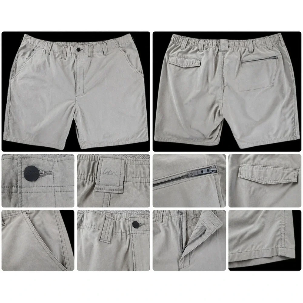 Wrangler Mens 44 Gray Outdoor Shorts Hiking Utility Workwear Gorpcore Big Tall